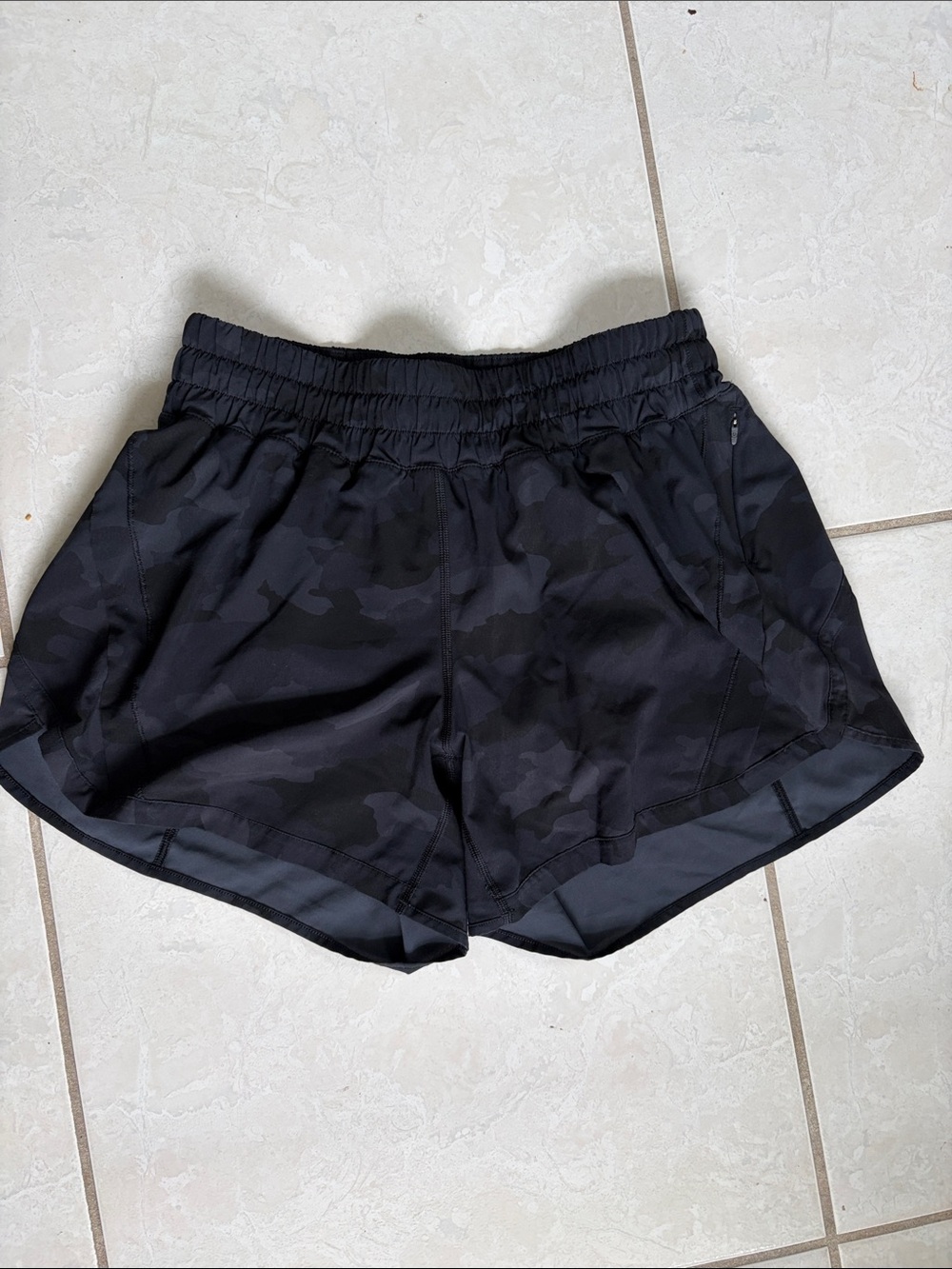 lululemon athletica Black Camo Athletic Shorts